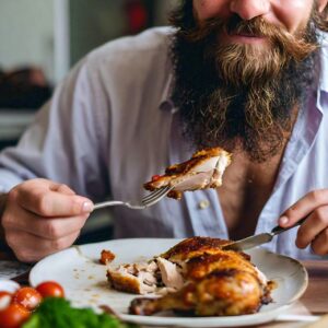 chicken helps with growing the best beard